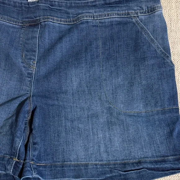 Westbound Pull On Denim Shorts Plus Size 20W Stretch Comfort Casual Park Avenue - Picture 6 of 16